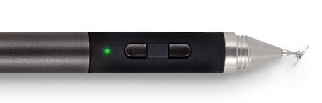 A small electronic device with a green light on it, perfect for iWorld enthusiasts.
